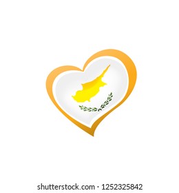 Cyprus flag, vector illustration on a white background