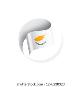 Cyprus flag, vector illustration on a white background