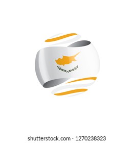Cyprus flag, vector illustration on a white background