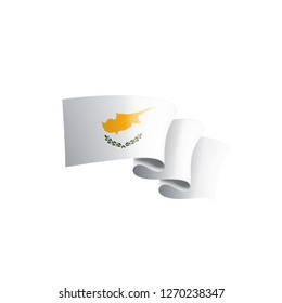 Cyprus flag, vector illustration on a white background