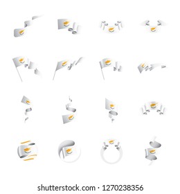 Cyprus flag, vector illustration on a white background