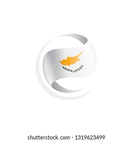 Cyprus flag, vector illustration on a white background