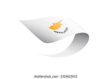Cyprus flag, vector illustration on a white background