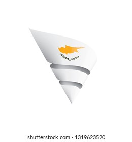 Cyprus flag, vector illustration on a white background