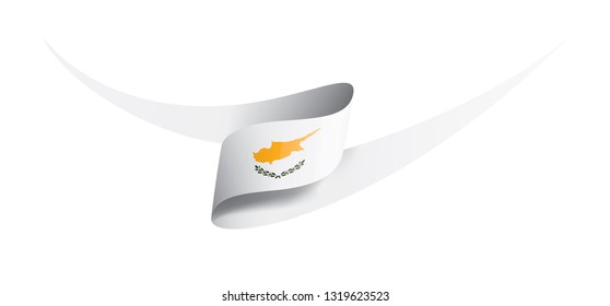 Cyprus flag, vector illustration on a white background
