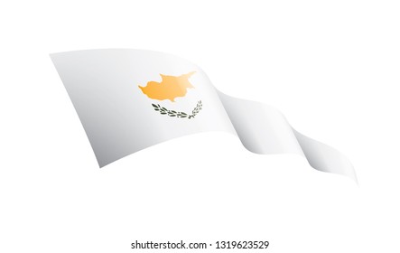 Cyprus flag, vector illustration on a white background