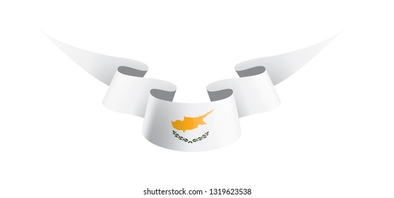 Cyprus flag, vector illustration on a white background