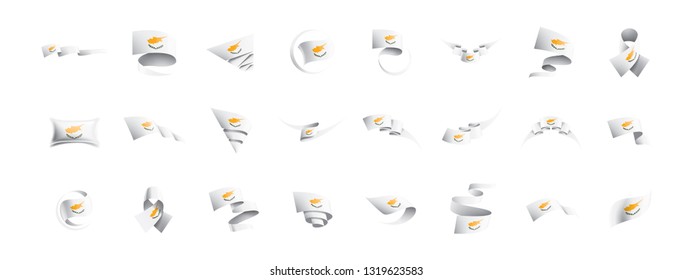 Cyprus flag, vector illustration on a white background