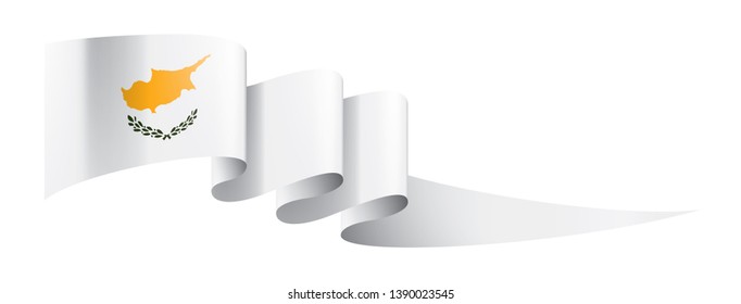 Cyprus flag, vector illustration on a white background