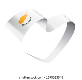 Cyprus flag, vector illustration on a white background
