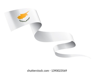Cyprus flag, vector illustration on a white background