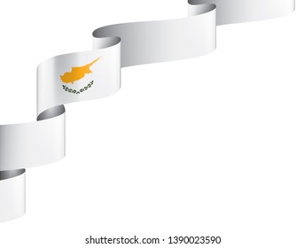 Cyprus flag, vector illustration on a white background