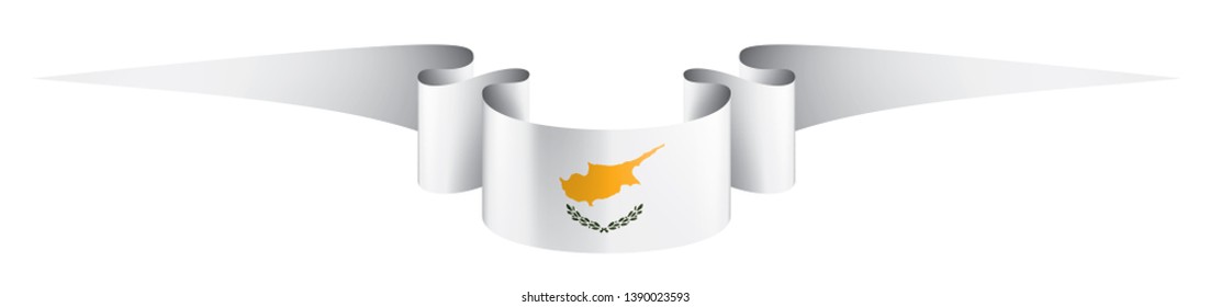 Cyprus flag, vector illustration on a white background