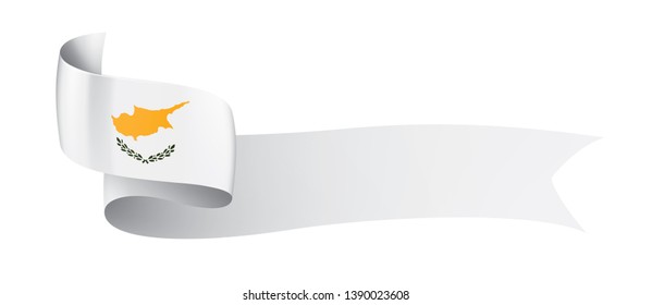 Cyprus flag, vector illustration on a white background