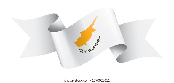 Cyprus flag, vector illustration on a white background