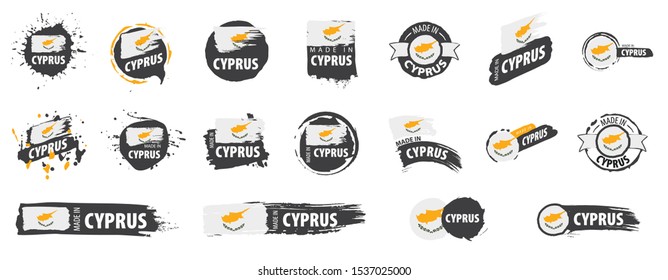 Cyprus flag, vector illustration on a white background