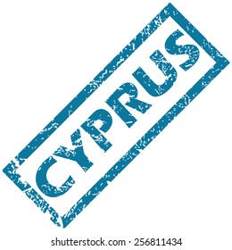 Cyprus grunge rubber stamp on a white background. Vector illustration 