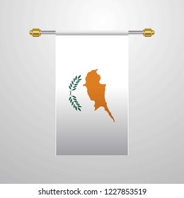 Cyprus hanging Flag