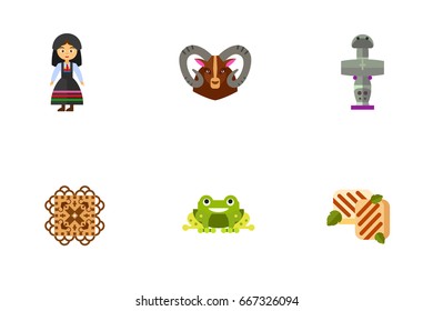Cyprus icon set