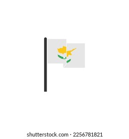 Cyprus independence day icon set, Cyprus flags icon set vector sign symbol