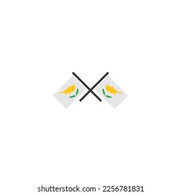 Cyprus independence day icon set, Cyprus flags icon set vector sign symbol