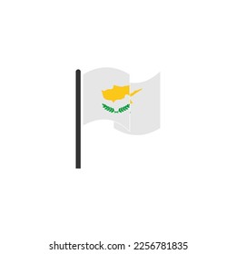 Symbol für die Unabhängigkeit Zyperns, Symbol für Zypern-Flaggen Symbol für Vektorsymbol
