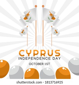 Cyprus Independence Day Vector Illustration	