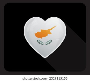 Cyprus Love Pride Flag Icon
