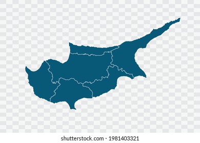 Cyprus map map blue Color on Backgound png