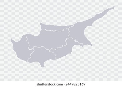 Cyprus Map Cloud Color on White Background quality files Png