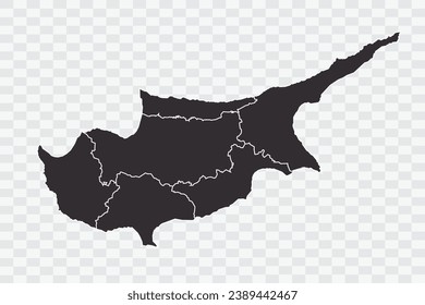 Cyprus Map iron Color on White Background quality files Png