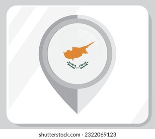 Symbol für die Position der Zypernkarte
