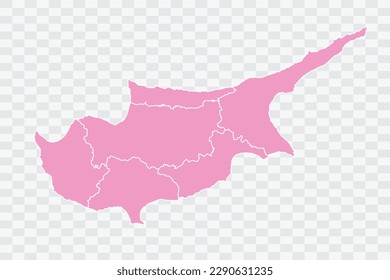 Chipre Map Color rosa Archivos de calidad de fondo png