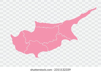 Cyprus Map Rose Color Background quality files png