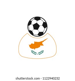 Cyprus is a soccer player , a fan. Icon.
