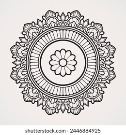 cyrcle mandala flower floral ornament 