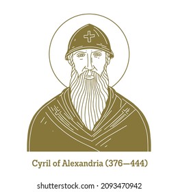 Cyril von Alexandria (378-444) war der christliche Patriarch von Alexandria. Er zeichnete sich durch seine Position aus, um sich für den orthodoxen Glauben an Juden und Ketzer einzusetzen.