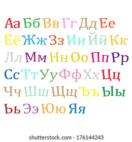 Cyrillic Alphabet Stock Vector (Royalty Free) 176144243 | Shutterstock