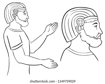 Cyrus contour line art