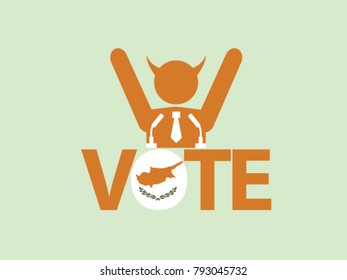 Cyrus Podium Celebrate Evil Politician Vote