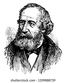 Cyrus West Field 1819 to 1892 he was an American businessman and financier who helped to create the Atlantic Telegraph Company and laid the first telegraph cable across the Atlantic Ocean vintage 