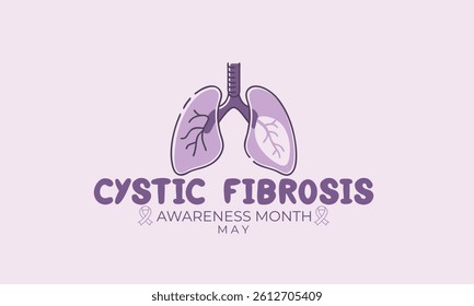 Cystic fibrosis awareness month. background, banner, card, poster, template. Vector illustration.