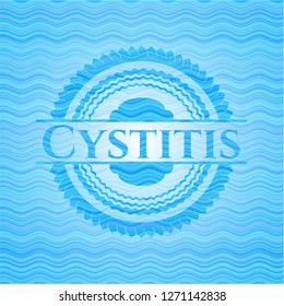 Cystitis water style badge.