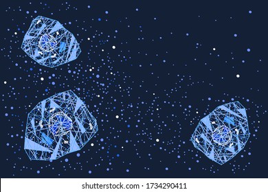 cytokine storm cell signalling vector horizontal background