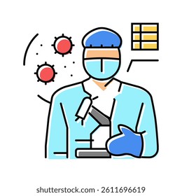 cytologist worker color icon vector. cytologist worker sign. isolated symbol illustration