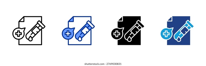 Cytology web icon with multiple styles