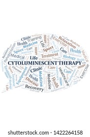 Cytoluminescent Therapy word cloud. Wordcloud made with text only.
