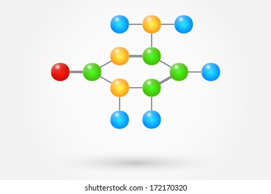 Cytosine Molecule Chemical Formula Component Of The Dna