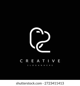 CZ Abstract Monogram Logo Design (em inglês). Este logotipo é projetado com uma combinação de duas letras de linha C e Z