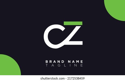 CZ Alphabet letters Initials Monogram logo ZC, C and Z